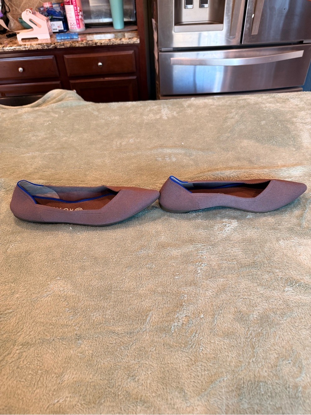 Rothy’s The Point Flats Women’s Size W11 Purple Blue Knit Pointed Toe - Picture 4 of 11